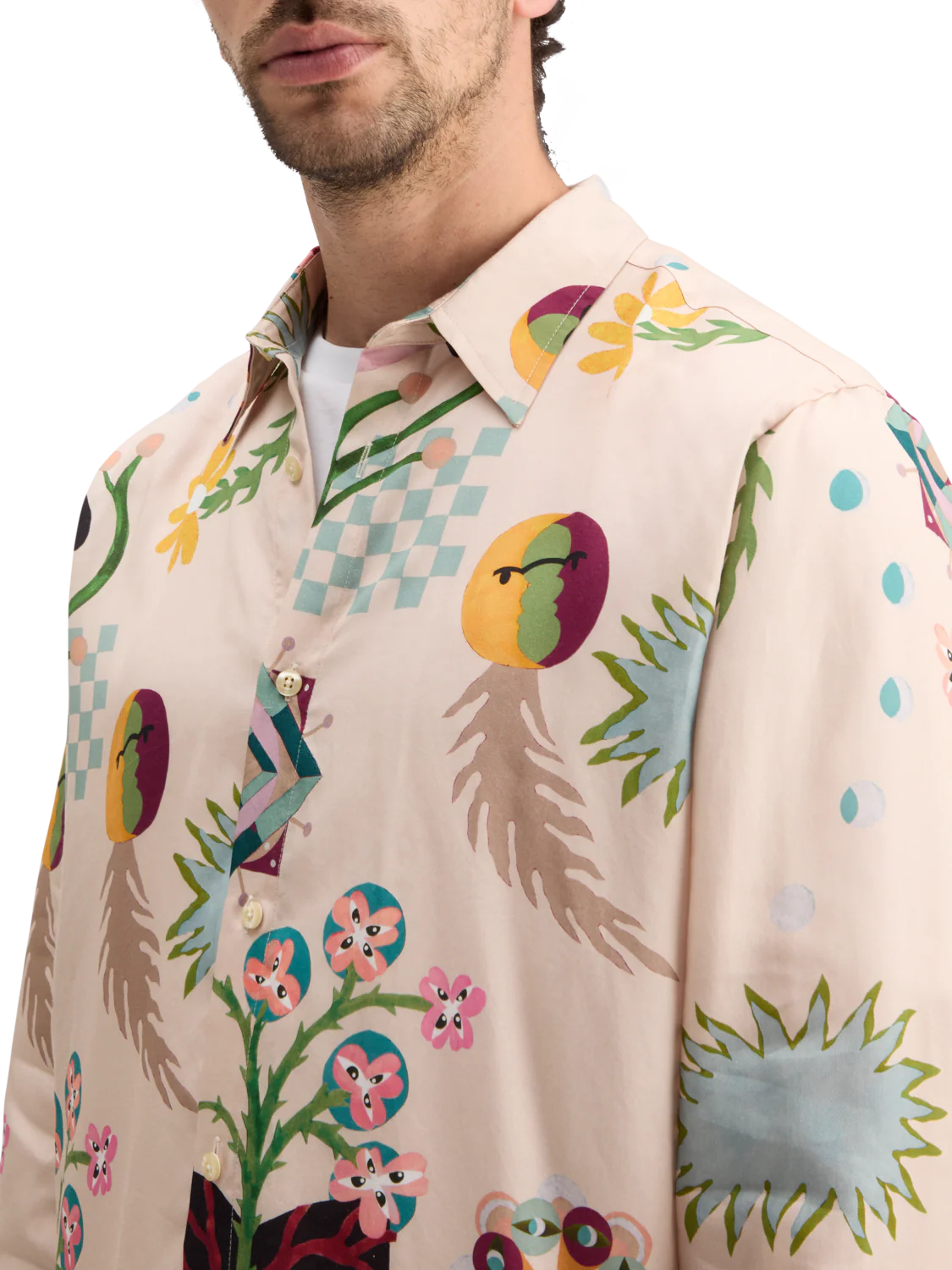 Scotch & Soda Mid Shine Shirt | Poetry AOP