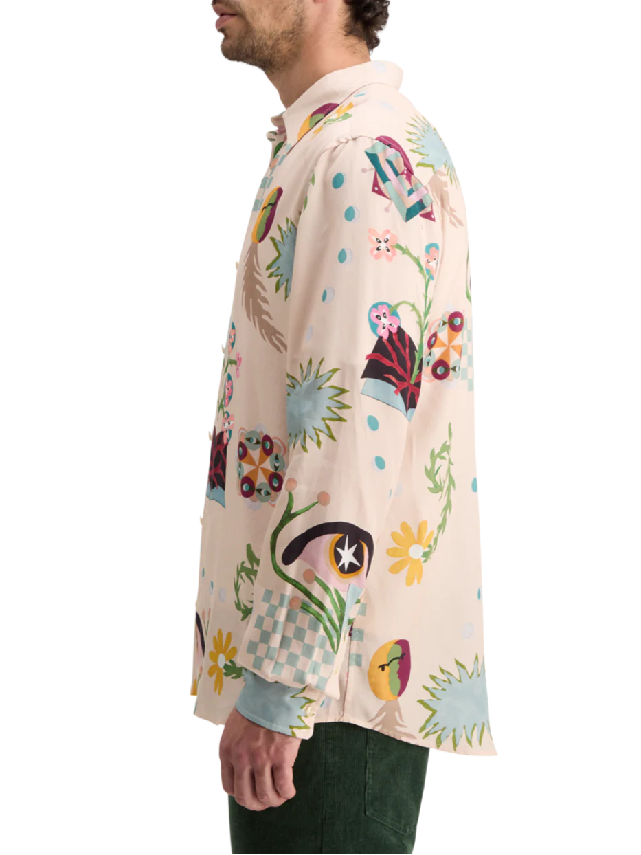 Scotch & Soda Mid Shine Shirt | Poetry AOP