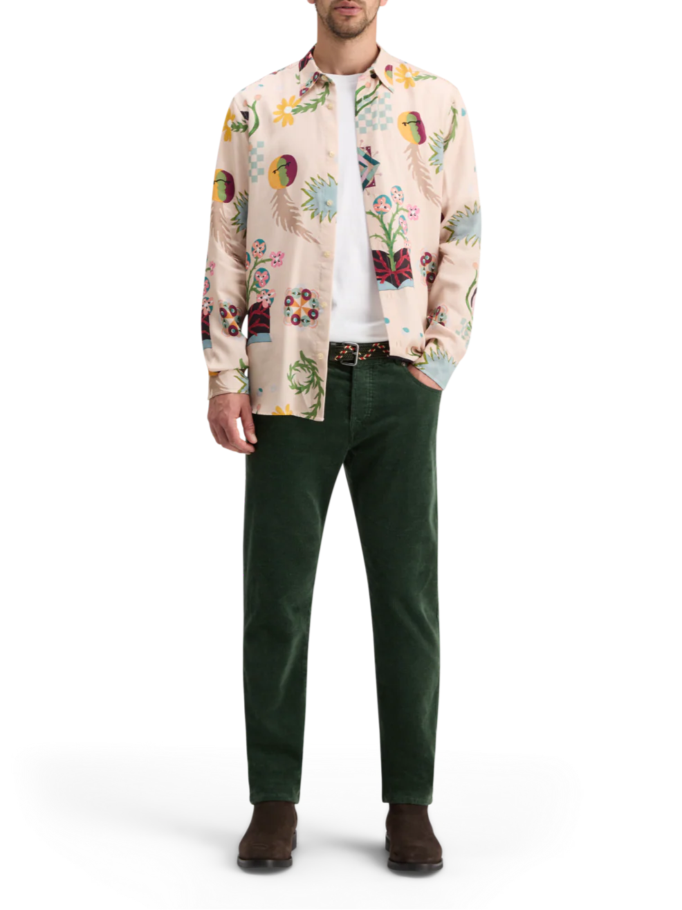 Scotch & Soda Mid Shine Shirt | Poetry AOP