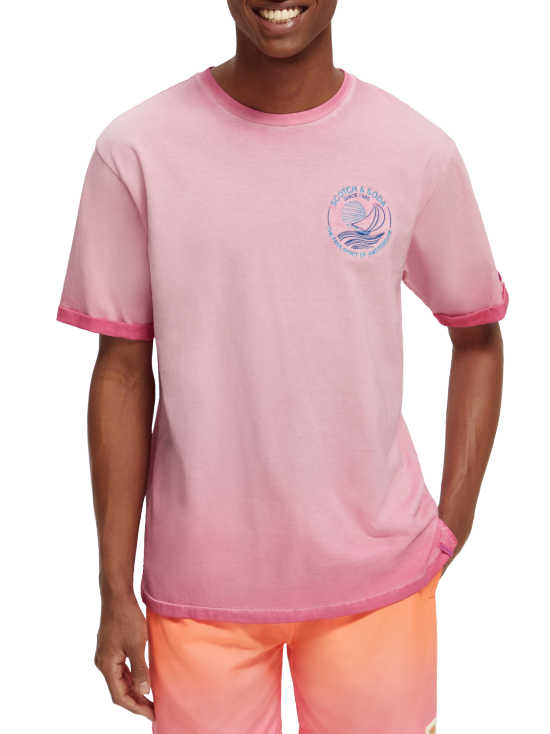 Scotch & Soda Cold Dye T-Shirt | Tee