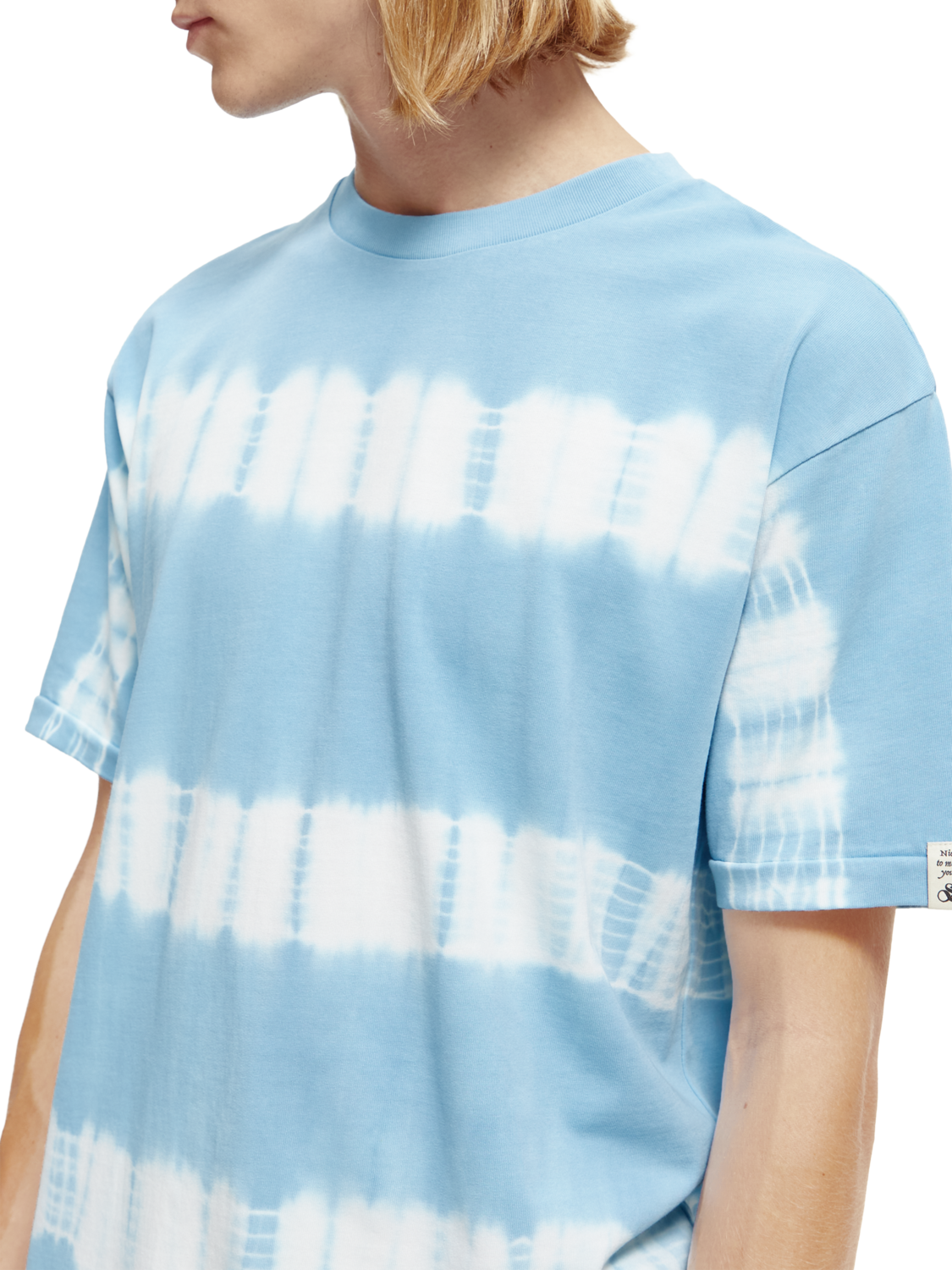 Scotch & Soda Tie Dye T-Shirt | Sky