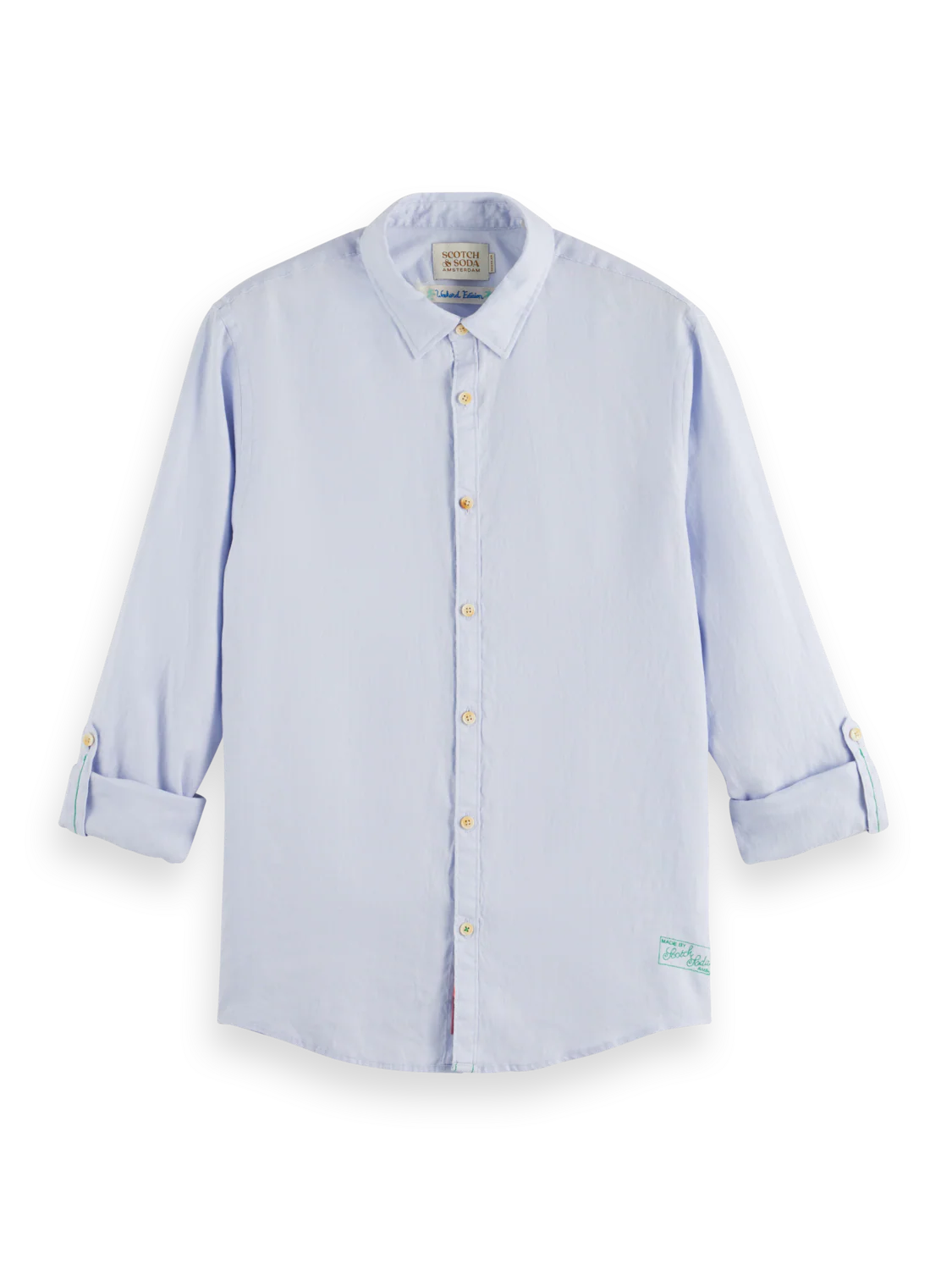 Scotch & Soda Linen Shirt | Blue