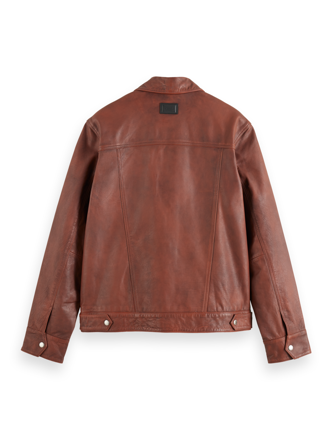 Scotch & Soda Trucker Leather Jacket