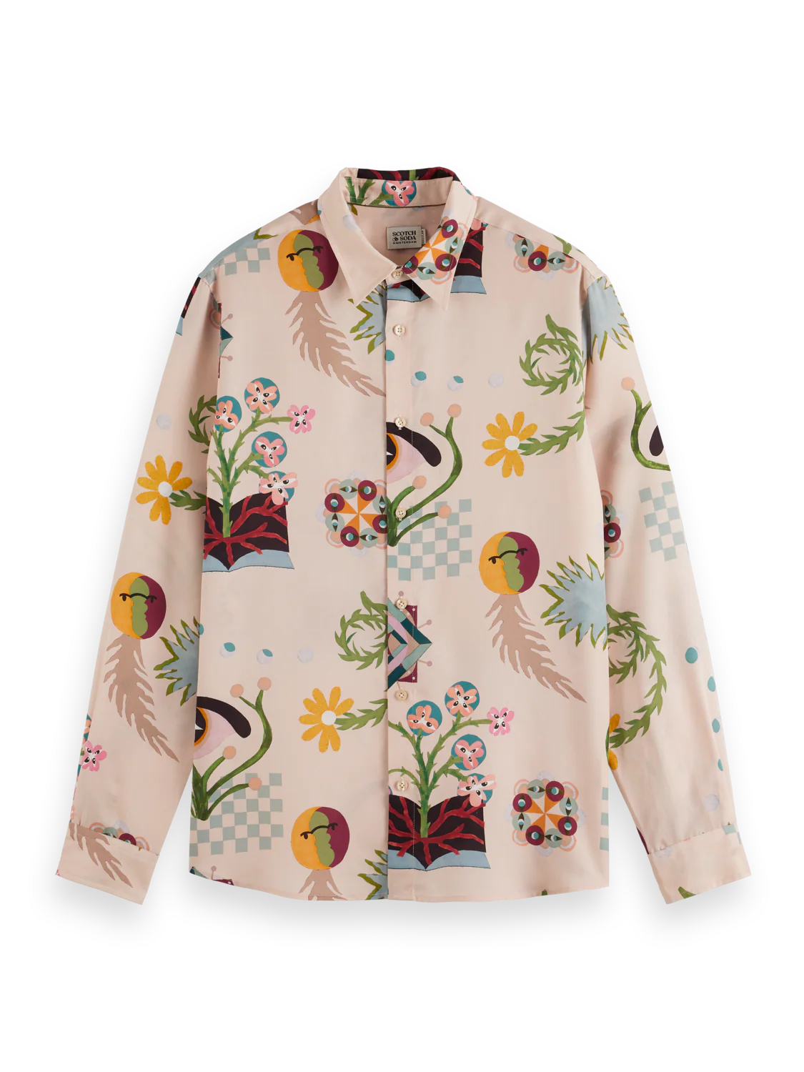 Scotch & Soda Mid Shine Shirt | Poetry AOP
