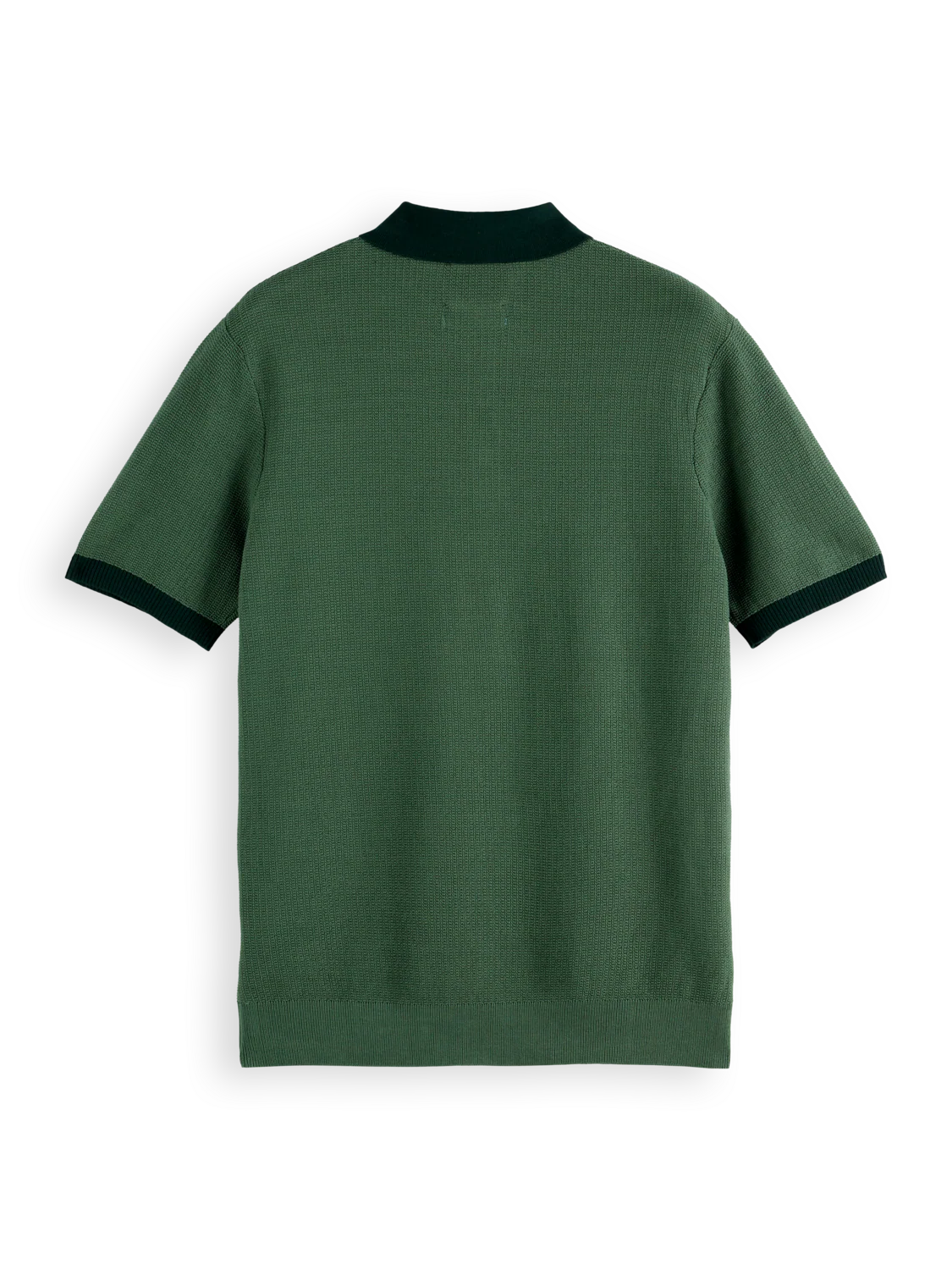 Scotch & Soda Structured Knitted Polo | Sage Green