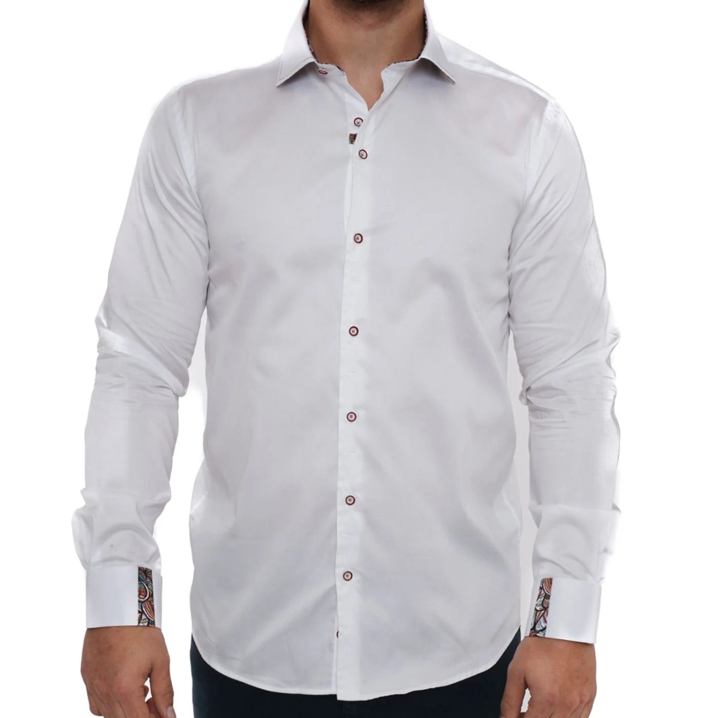 Guide London L/S Shirt | Abstract White