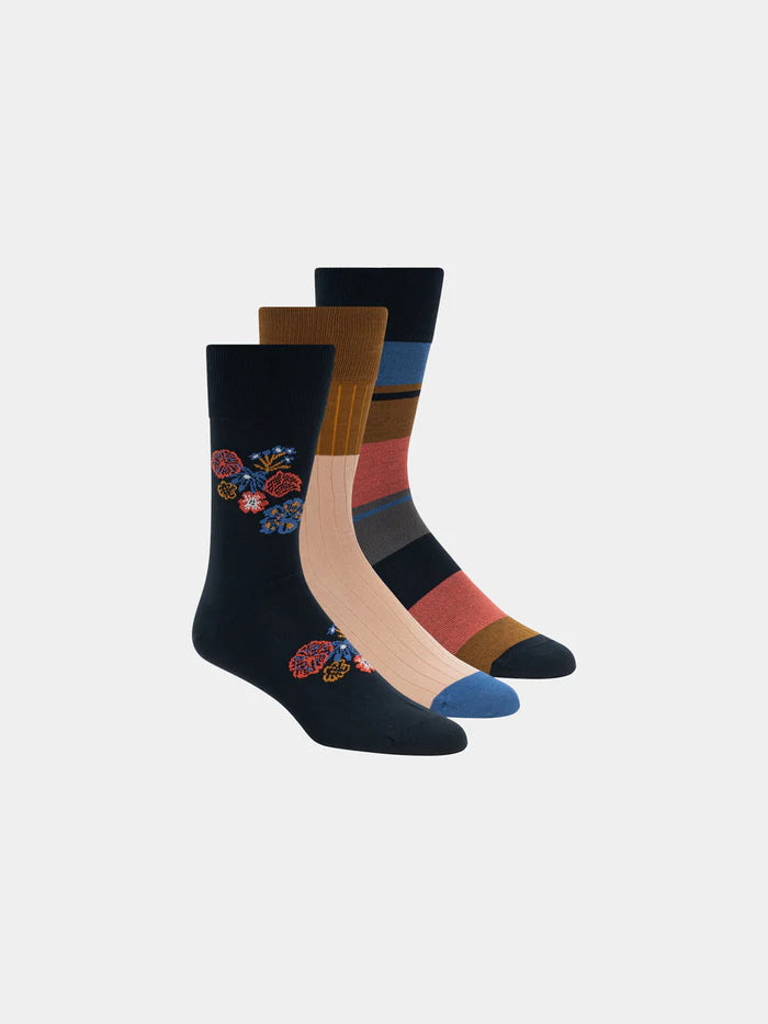 Scotch & Soda 3 Pack Socks | Navy