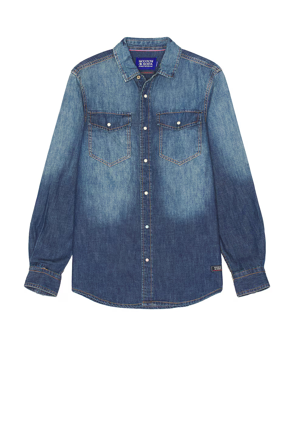Scotch & Soda Workwear Shirt | Washed Denim