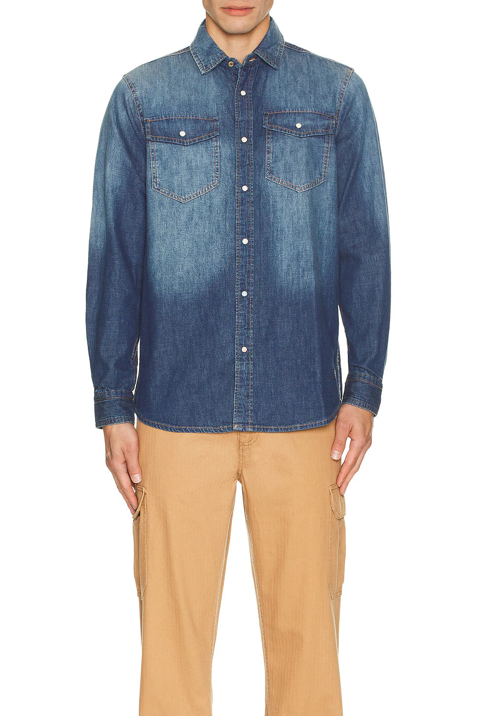 Scotch & Soda Workwear Shirt | Washed Denim
