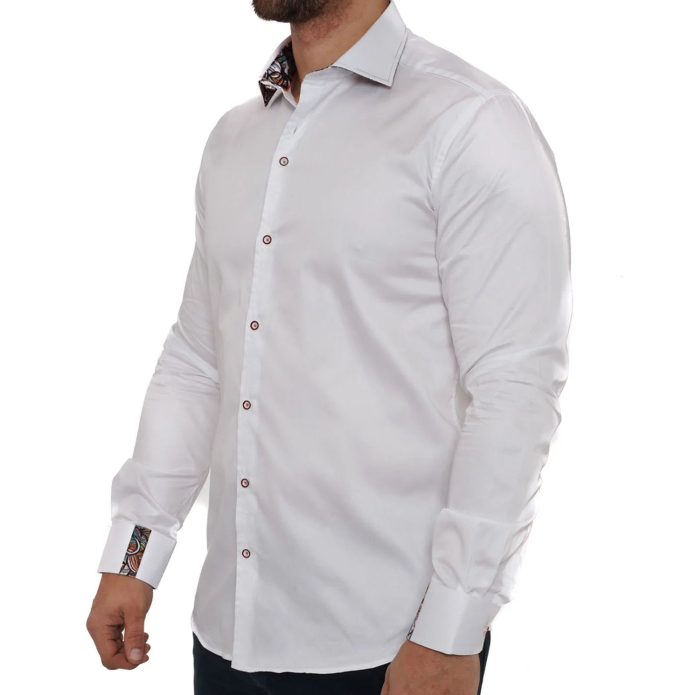 Guide London L/S Shirt | Abstract White