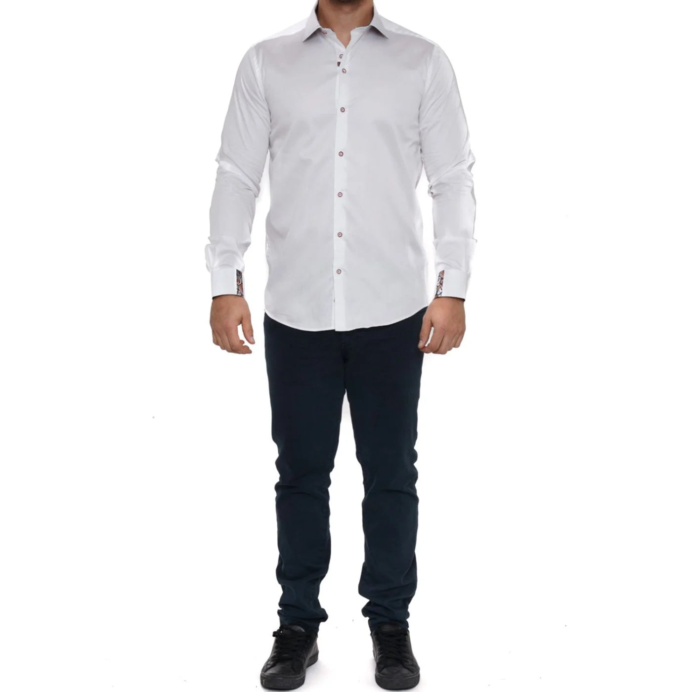 Guide London L/S Shirt | Abstract White
