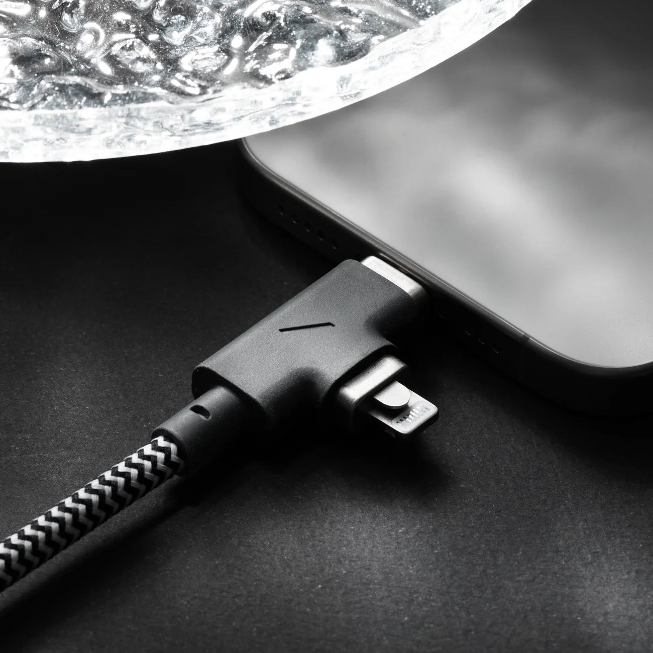 Native Union Belt Cable Duo Pro 240W (USB-C to USB-C & Lightning) | Zebra