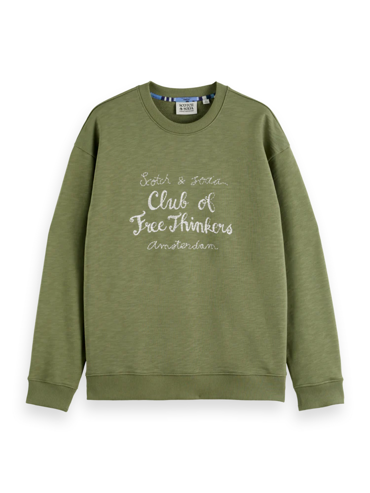 Scotch & Soda Artwork Sweatshirt | Green Ivy