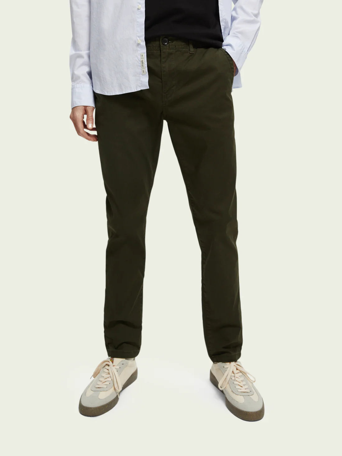 Scotch & Soda Slim Mott Chinos | Military