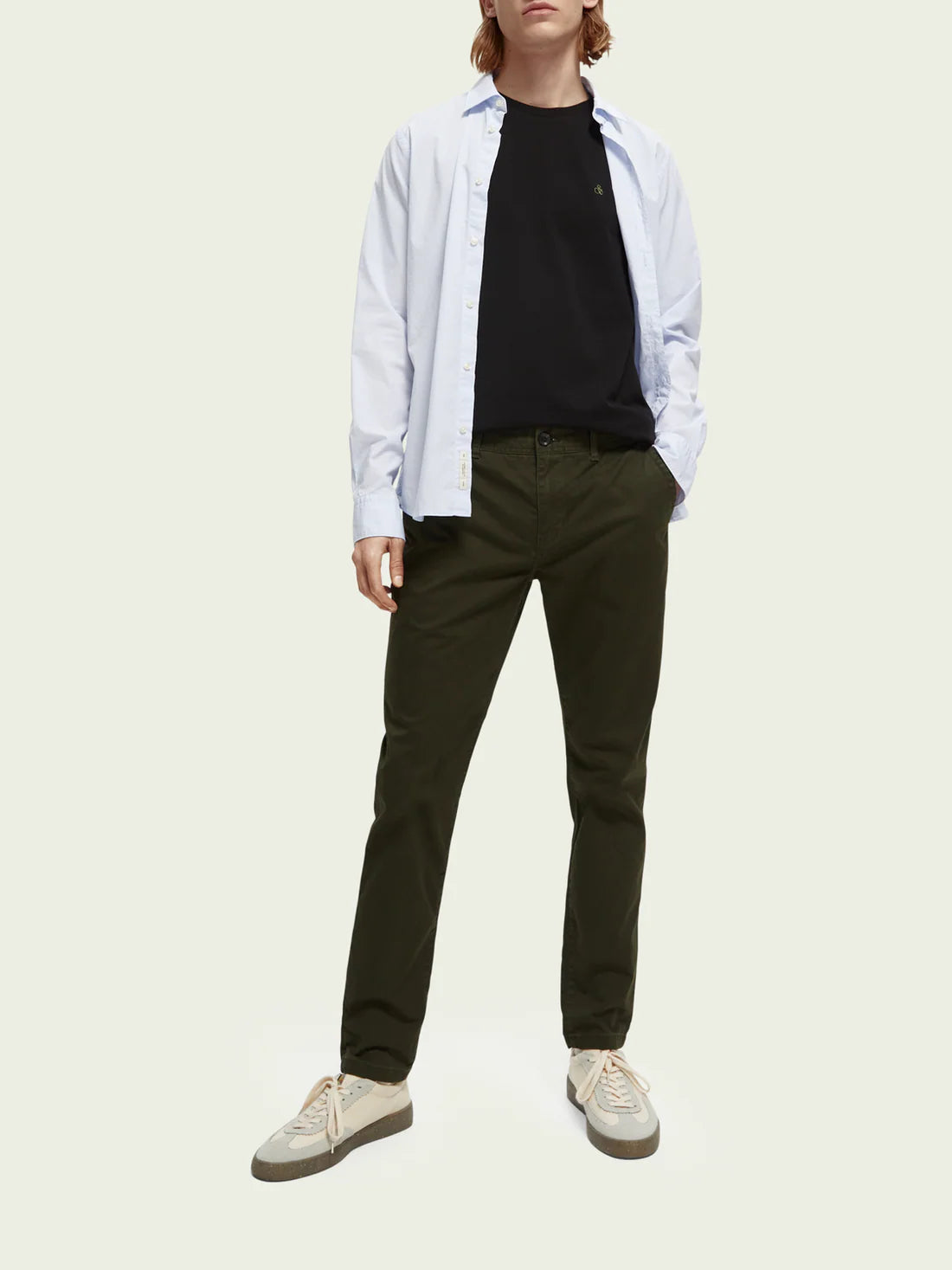 Scotch & Soda Slim Mott Chinos | Military