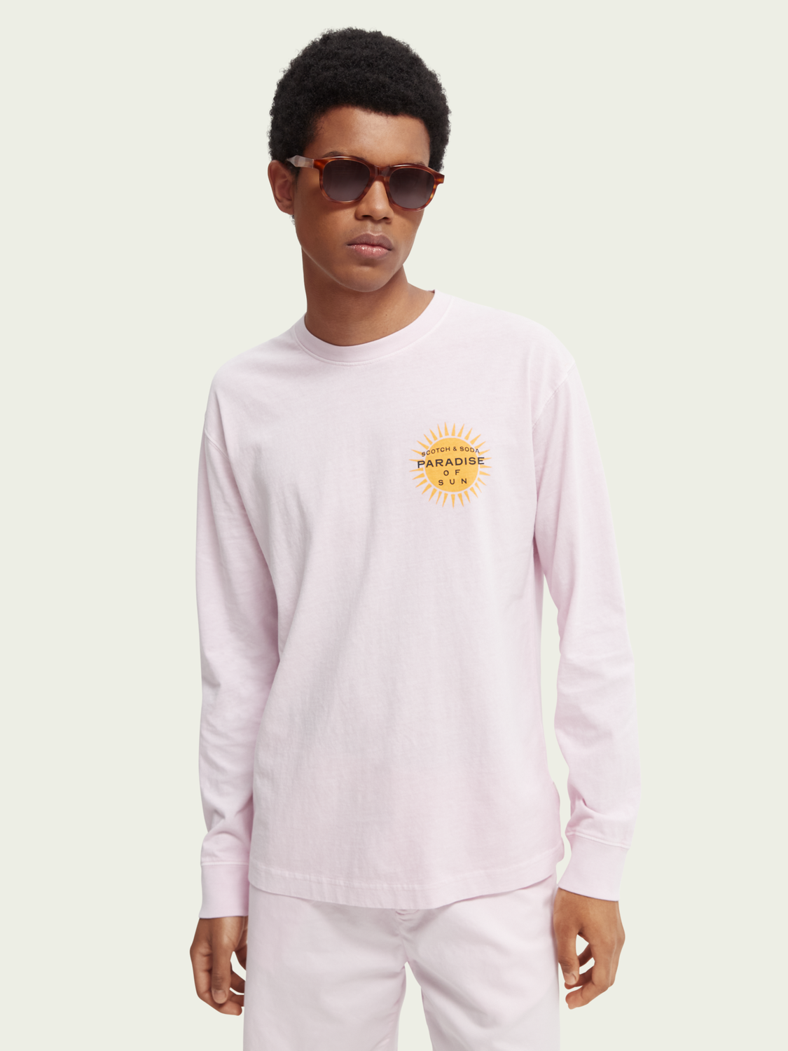 Scotch Soda Long Sleeve Heavy Pink