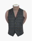 Rembrandt Shelby Vest | Green & Brown Check