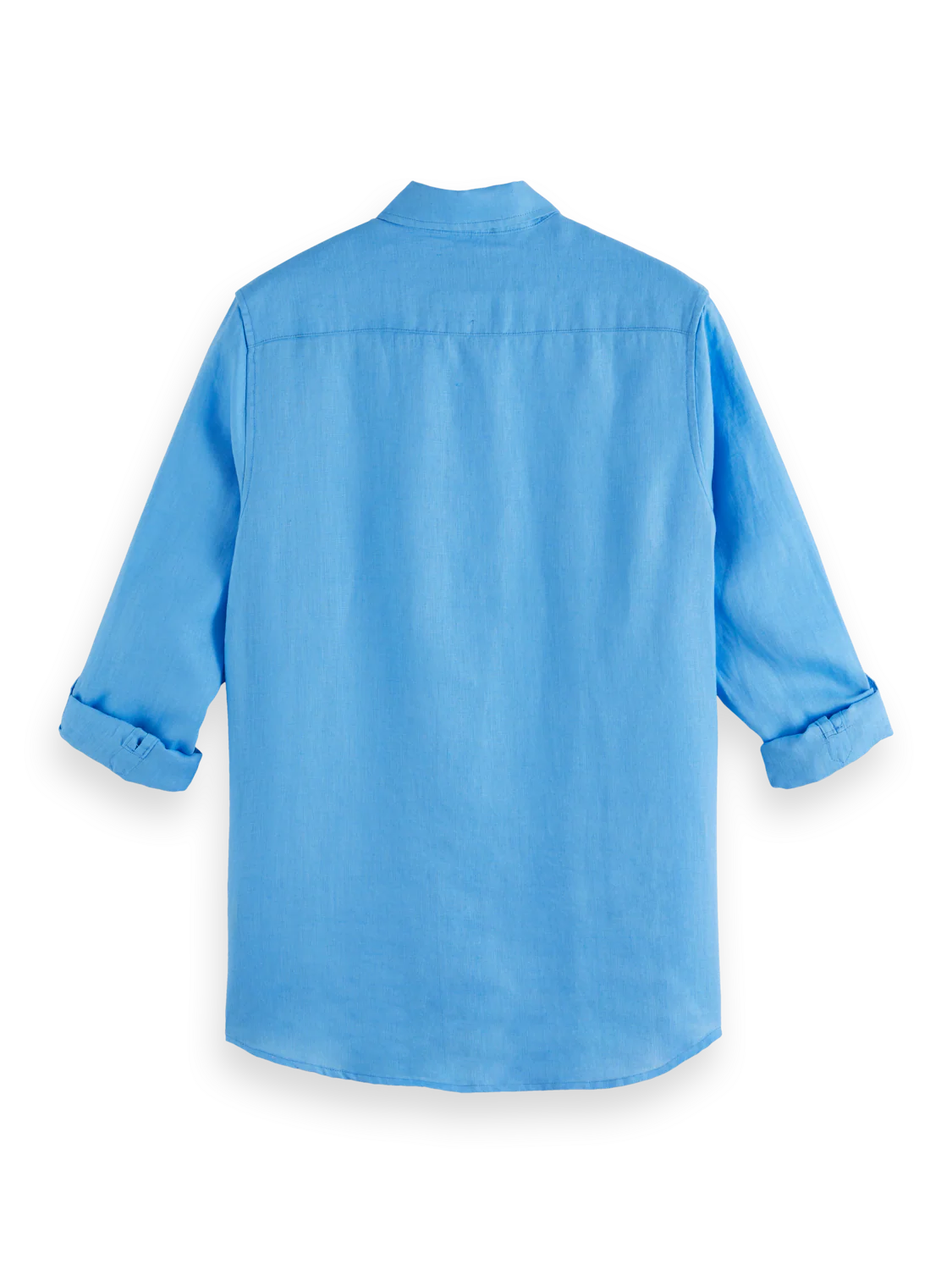 Scotch &amp; Soda Seasonal Core Linen Shirt | Aqua Blue