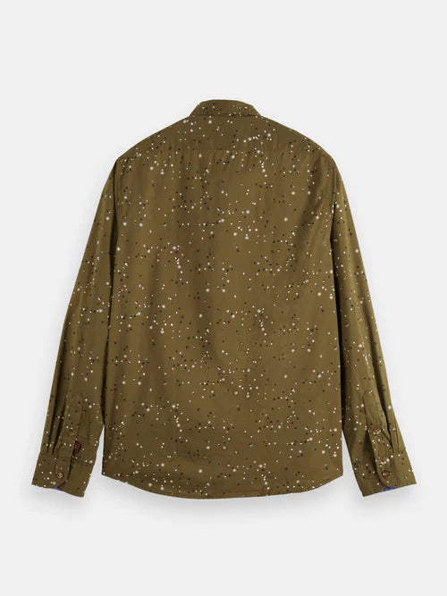 Scotch & Soda Poplin L/S Shirt | Olive Sky