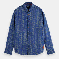 Scotch & Soda Poplin L/S Shirt | Blue Circles