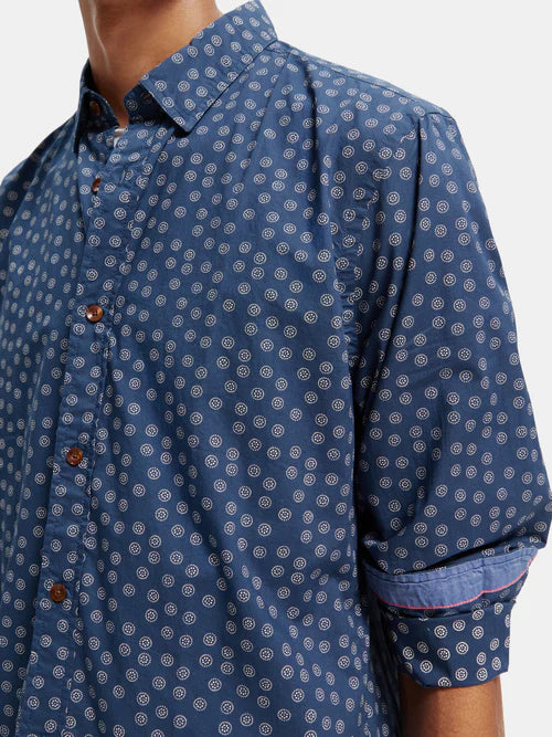 Scotch & Soda Poplin L/S Shirt | Blue Circles