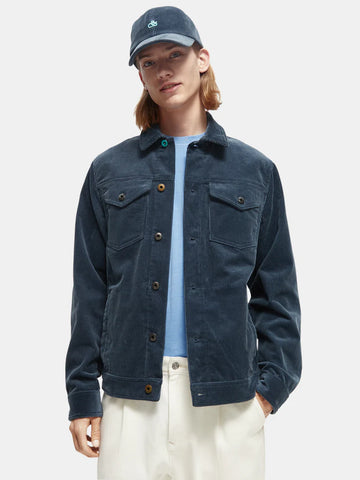Scotch & Soda Corduroy Trucker Jacket | Steel