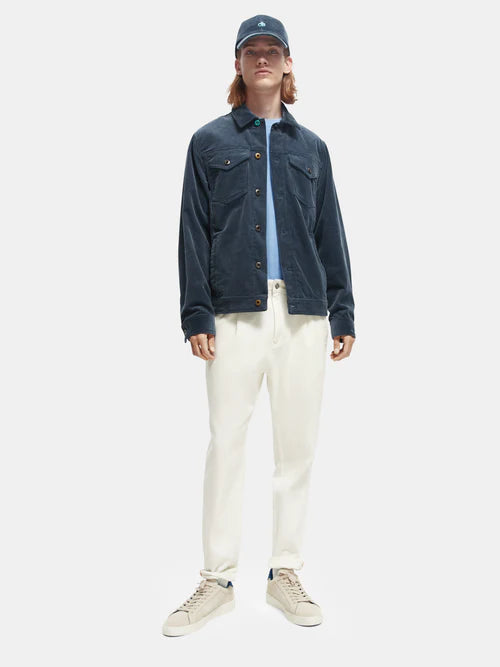 Scotch & Soda Corduroy Trucker Jacket | Steel