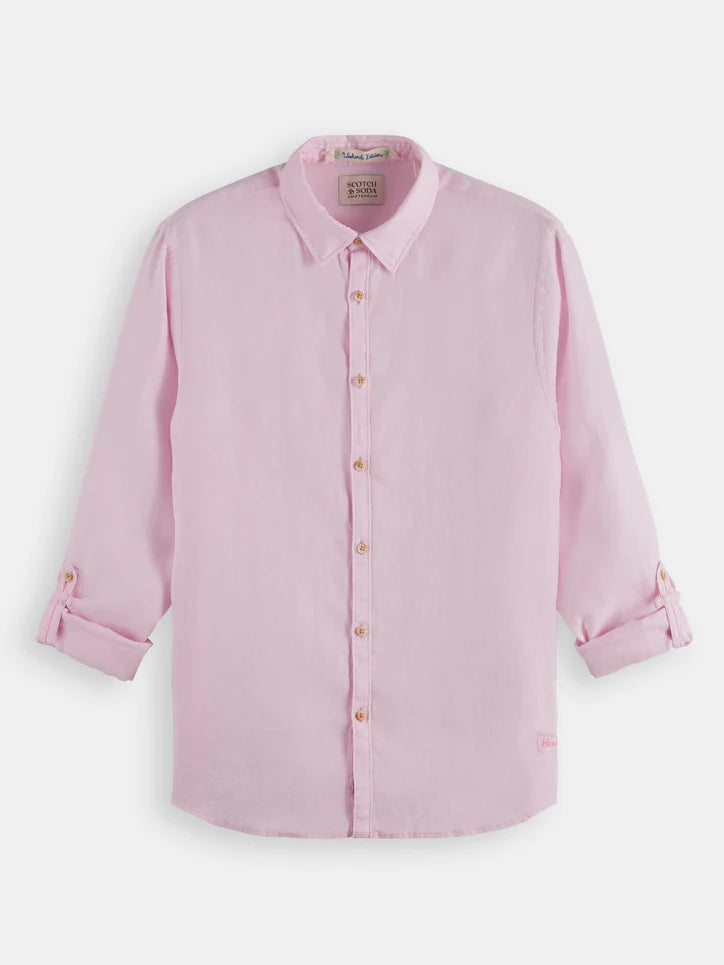 Scotch &amp; Soda L/S Linen Shirts | Three Colours