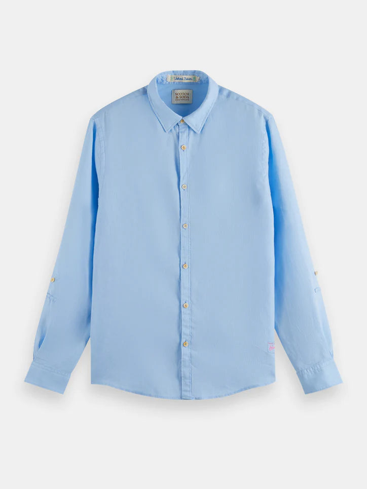 Scotch &amp; Soda L/S Linen Shirts | Three Colours