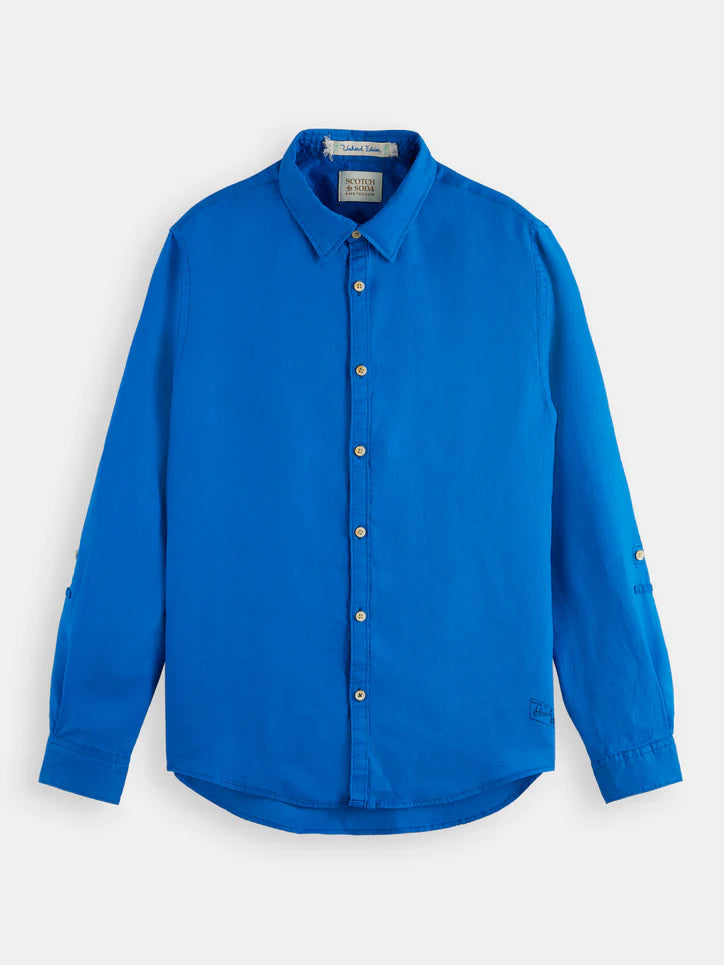 Scotch &amp; Soda L/S Linen Shirts | Three Colours