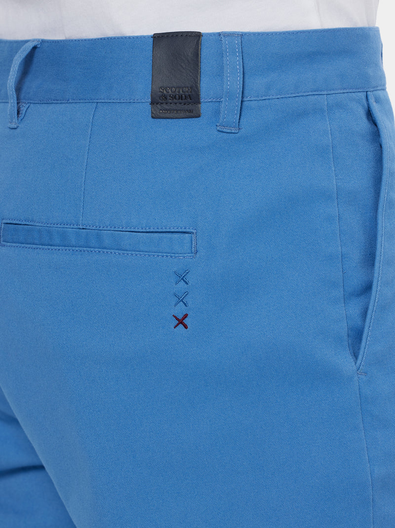 Scotch &amp; Soda Stuart Washed Shorts | Lake Blue