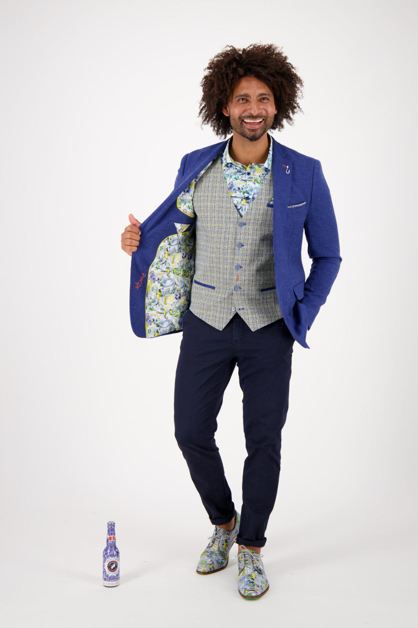 A Fish Named Fred Blazer | Blue Linen