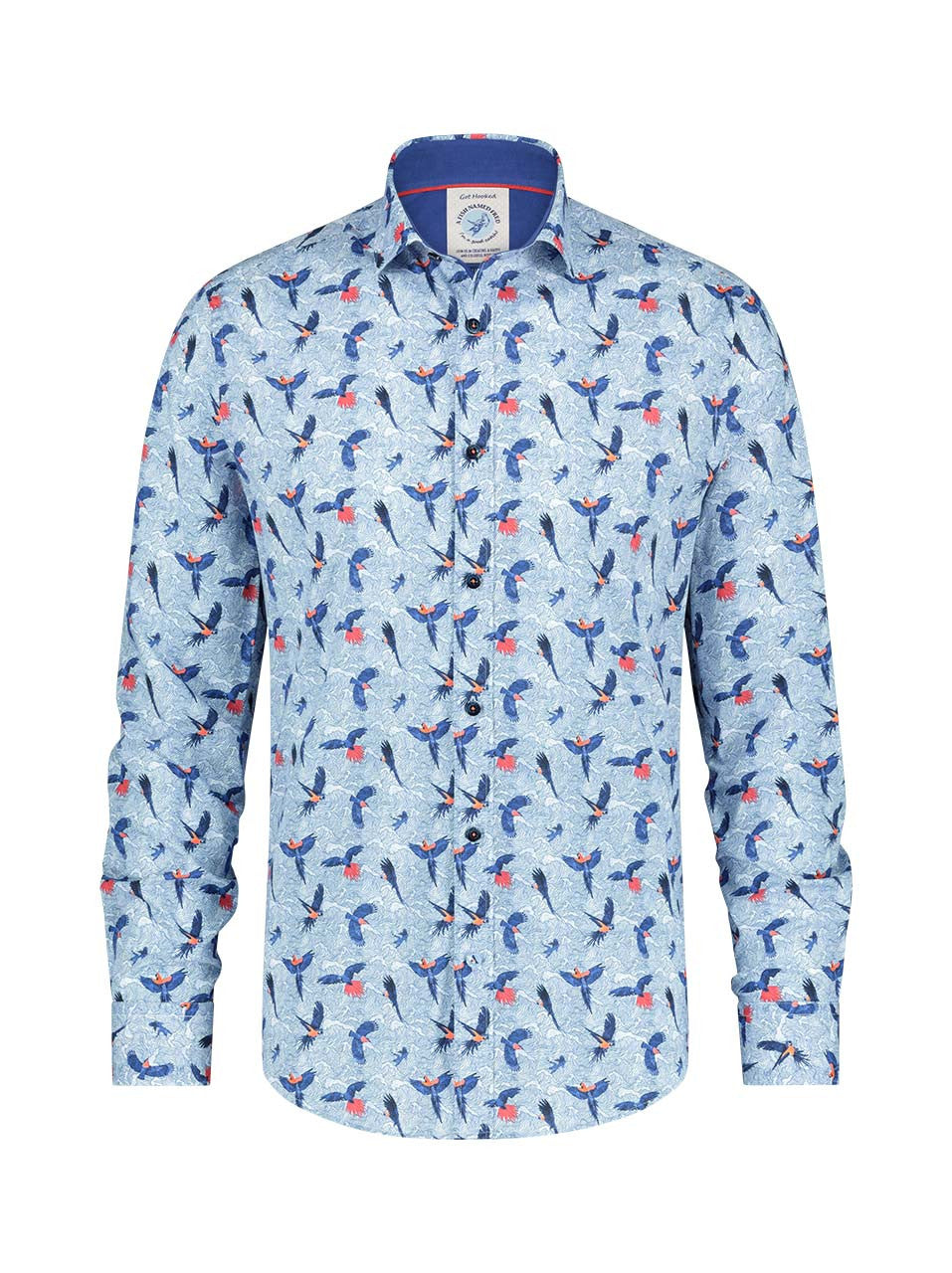 A Fish Named Fred L/S Birds Light Blue