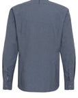 Fil Noir Giuseppe Shirt | Blue & Charcoal Stripe