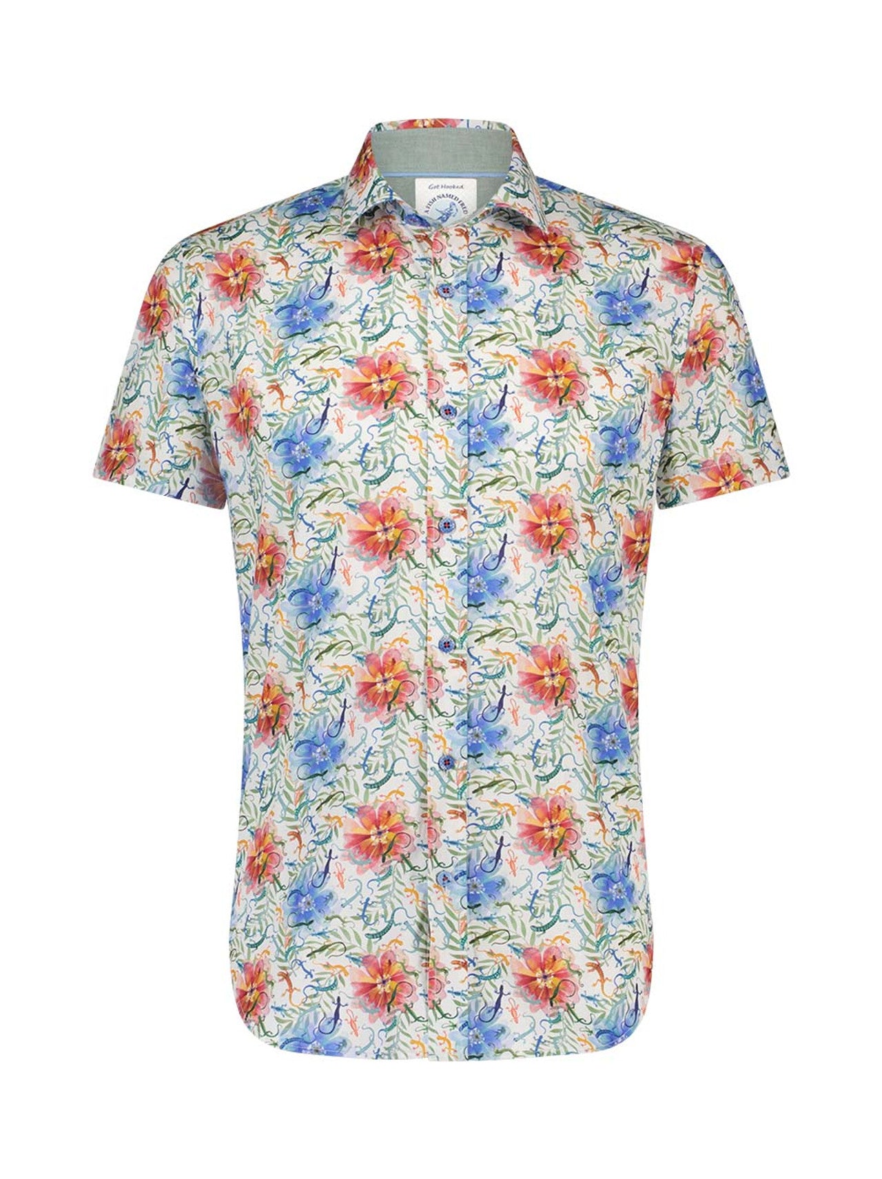 A Fish Named Fred Lizard SS Shirt | Coral