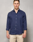 Cutler & Co Blake Linen Shirt | Thunderstorm