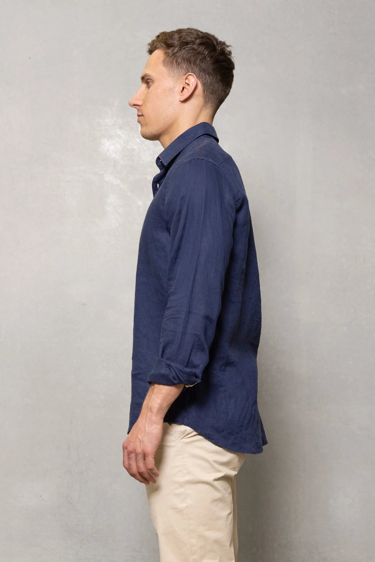 Cutler &amp; Co Blake Linen Shirt | Thunderstorm