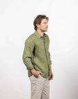 Cutler & Co Blake Linen Shirt | Grass