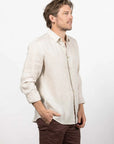 Cutler & Co Blake Linen Shirt | Oatmeal