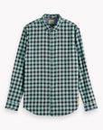 Scotch & Soda Regular Fit L/S Shirt | Checked Green