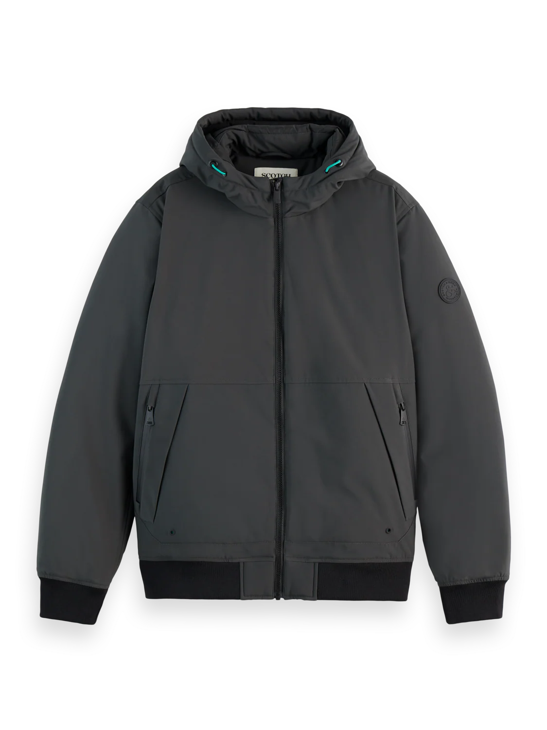 Scotch &amp; Soda Classic Stretch Hooded Softshell | Vinyl
