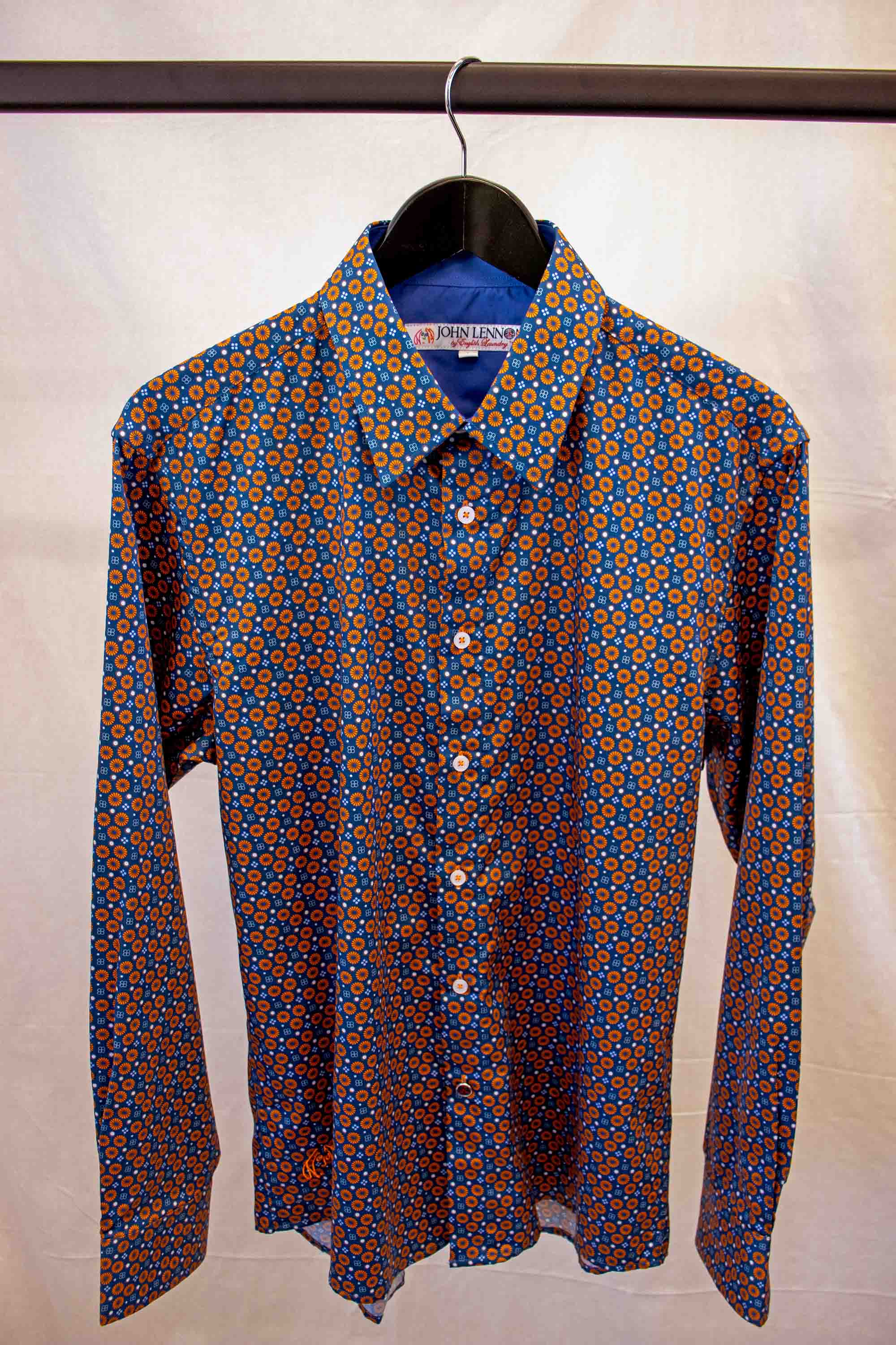 John Lennon L/S Shirt | Blue + Orange