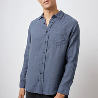 Rails Wyatt L/S Shirt | Sea Blue