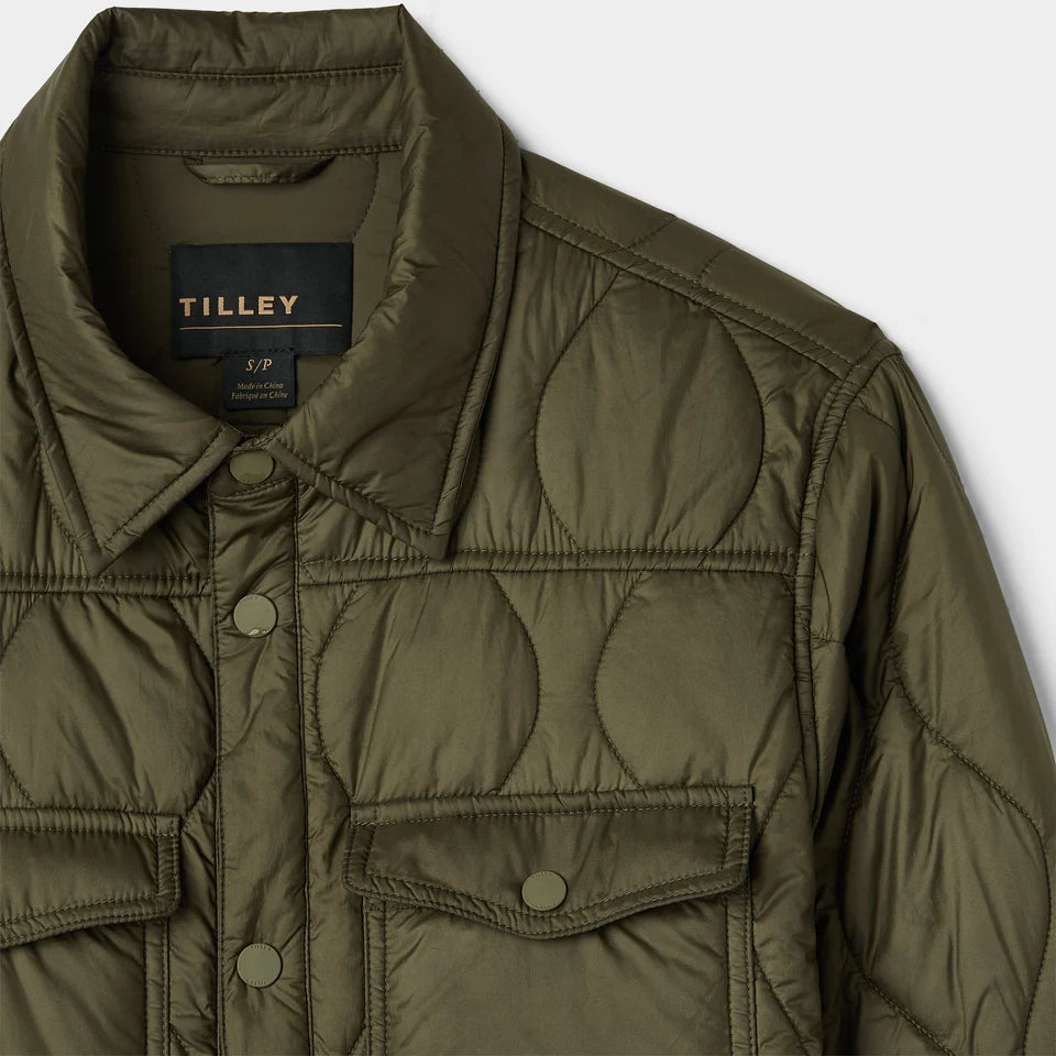 Tilley Quilted Shirt Jacket | Khaki