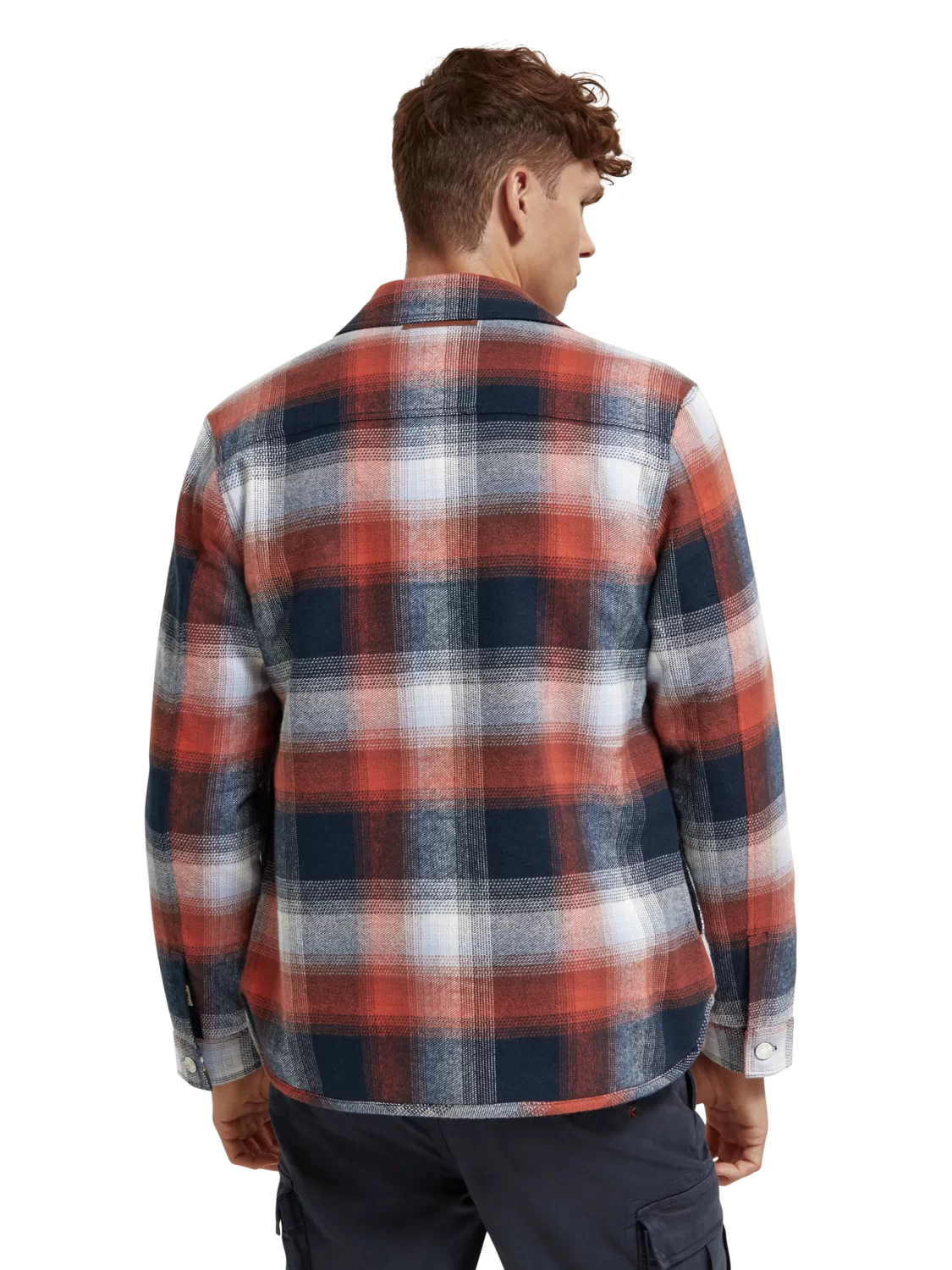 Scotch &amp; Soda Teddy Overshirt | Blue Red Check