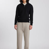 Standard Issue Merino Zip Collar | Black