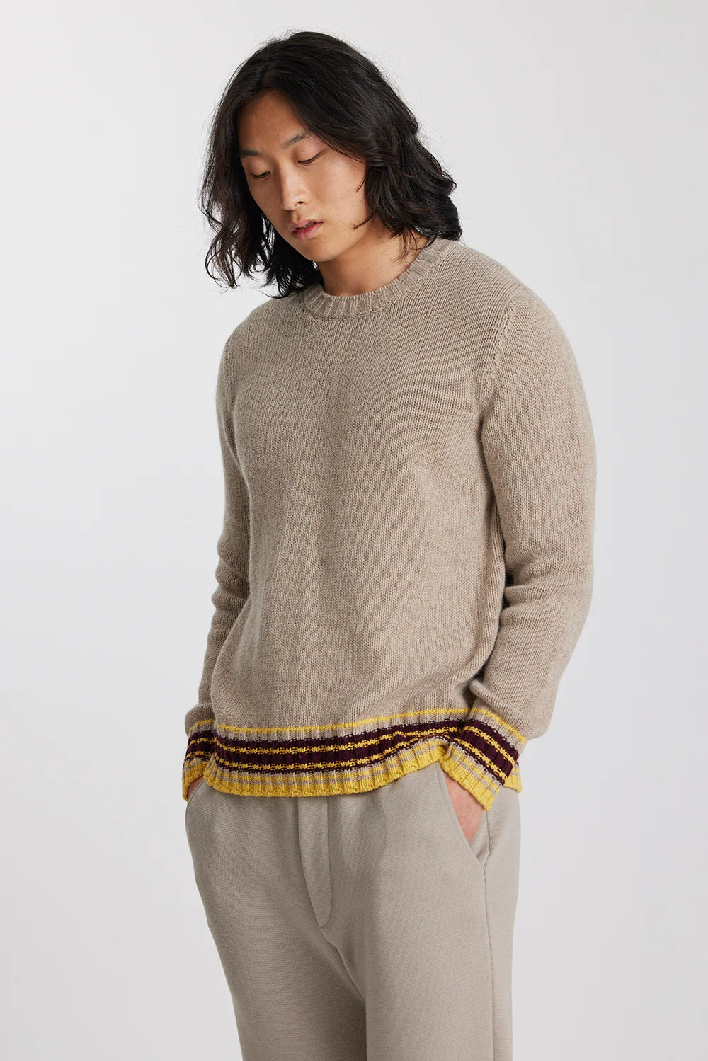 Standard Issue Ameco Stripe Sweater | Durian Mouse Madder