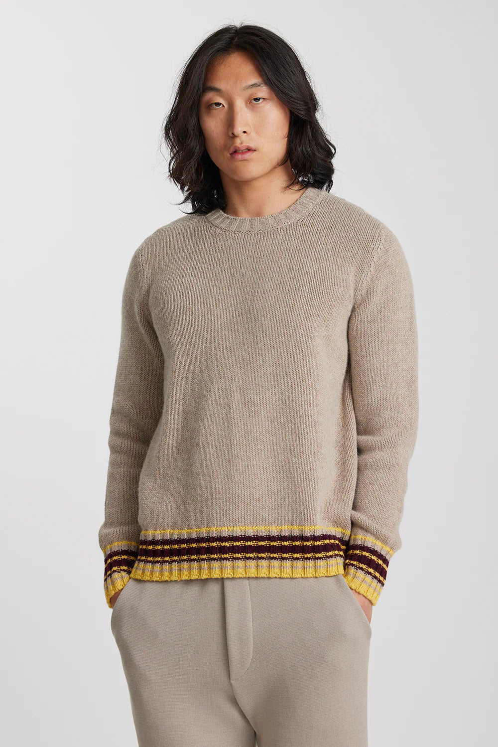Standard Issue Ameco Stripe Sweater | Durian Mouse Madder