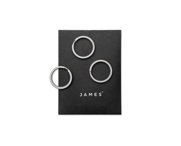 James Brand 3 Pack Key Ring | Titanium