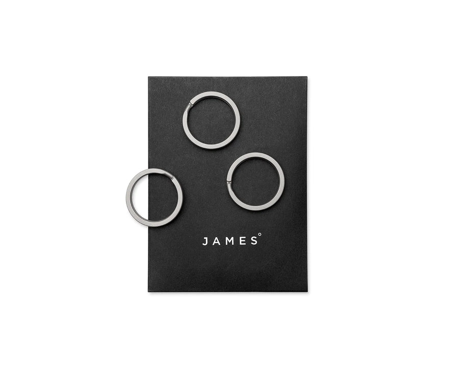 James Brand 3 Pack Key Ring | Titanium